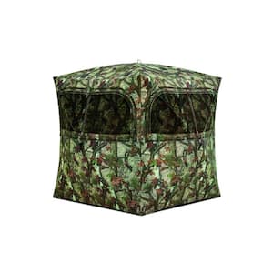 Grounder 350 3-Person Hub Blind, Woodland Camo