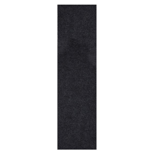 Ottomanson 5-ft x 7-ft Black Rectangular Indoor or Outdoor