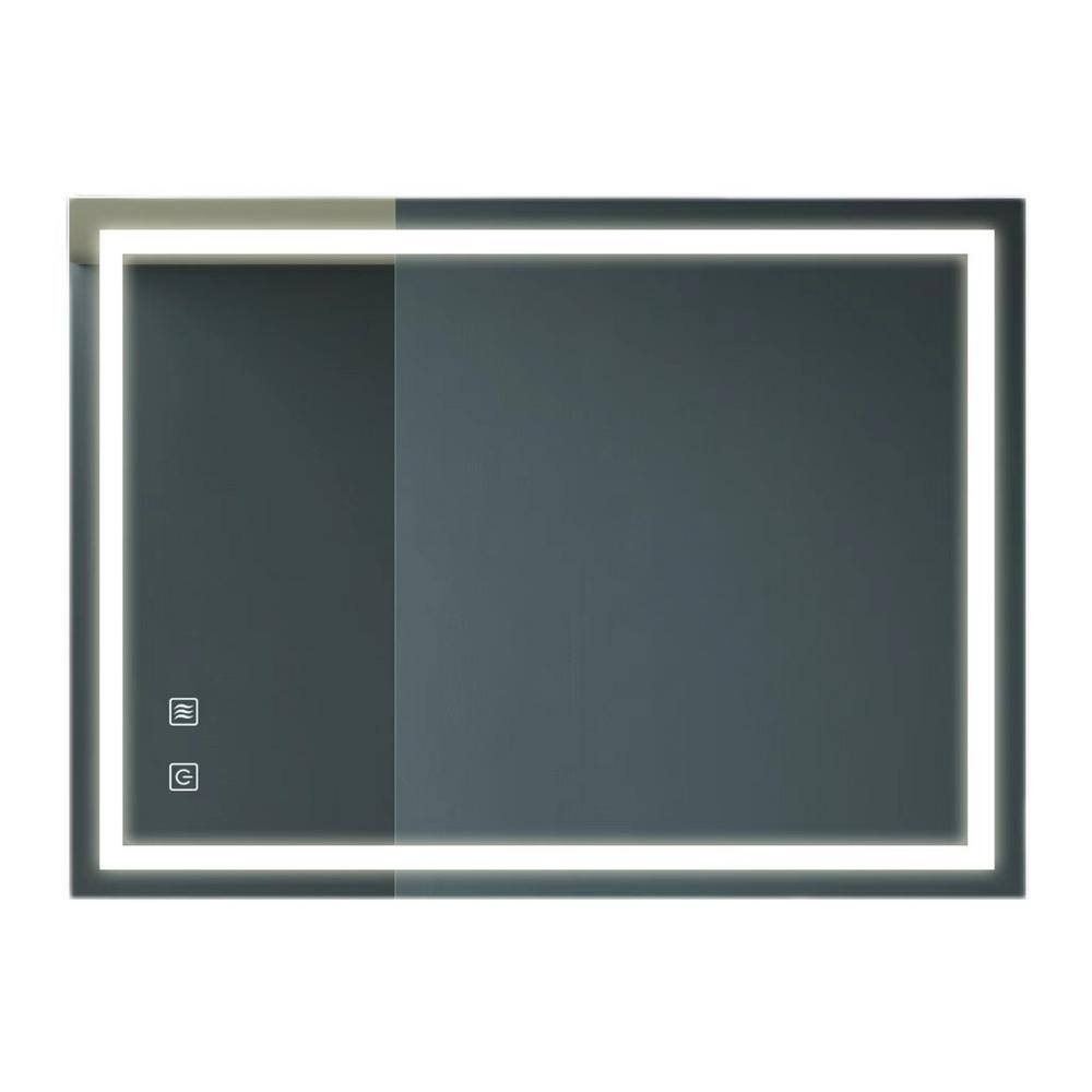32 in. W x 24 in. H Rectangular LED Classy Vanity Mirror w/ Focused Backpla