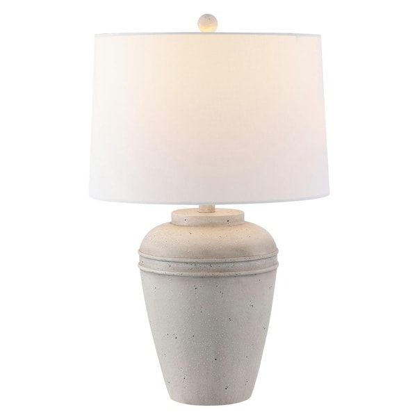 SAFAVIEH Demlin 24 in. Grey Table Lamp TBL4429A - The Home Depot
