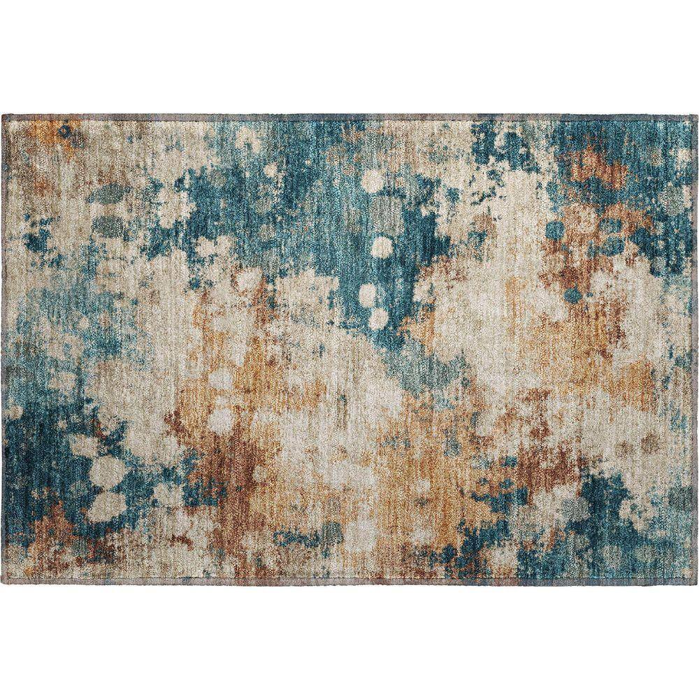 Addison Rugs Mayfield Premium Machine Washable Abstract AMF1992 Putty 2 ...
