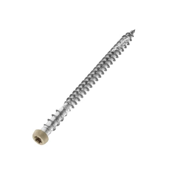 NewTechWood #10 x 2-1/2 in. Stainless Steel Star Drive Flat Undercut Composite Deck Screw in Roman Antique (100-Pack)