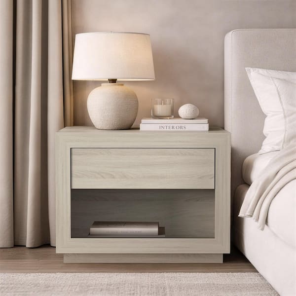 Manhattan Comfort Soren Contemporary Whitewashed Oak 1-Drawer 32