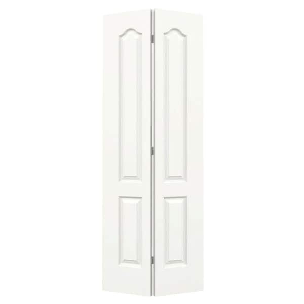 JELD-WEN 24 in. x 80 in. Princeton White Painted Smooth Molded Composite Closet Bi-fold Door