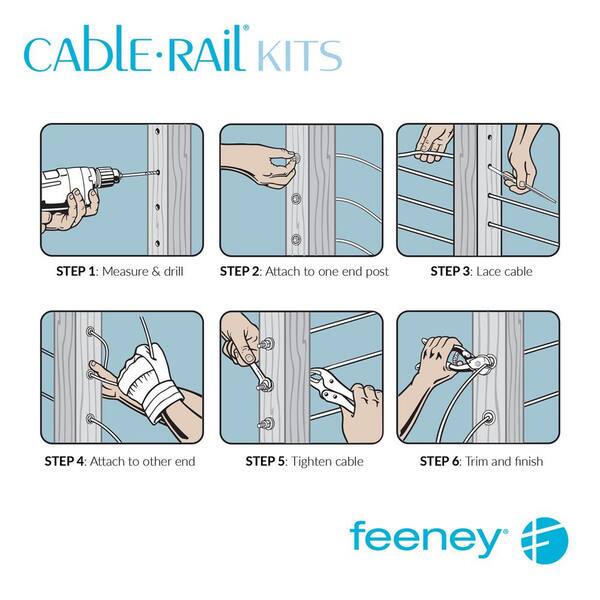 Feeney 25-ft Stainless Steel Cable Hardware Kit