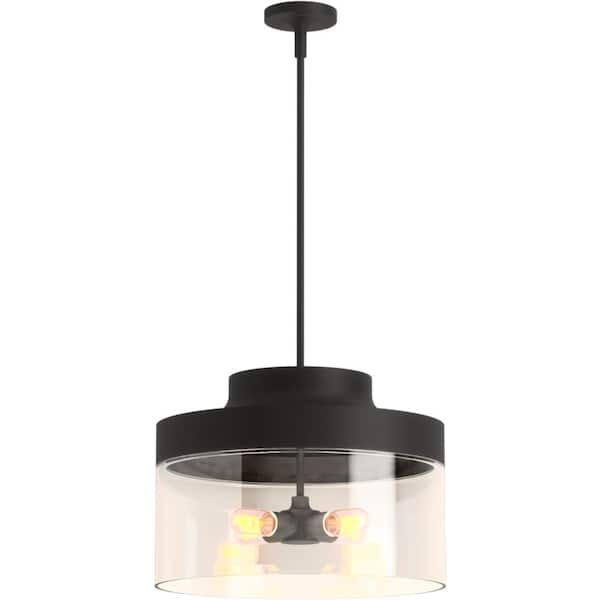 Purist 4-Light Matte Black Standard Pendant Light