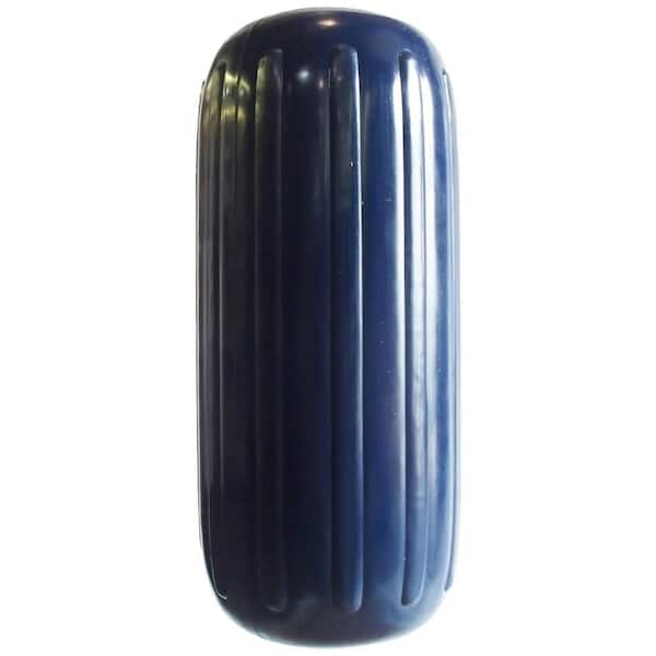 6 in. x 15 in. Ribbed Boat Fender, Navy Blue