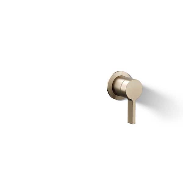 KOHLER Components Wall-Mount Bathroom Sink Faucet Handle in Vibrant Brushed Bronze