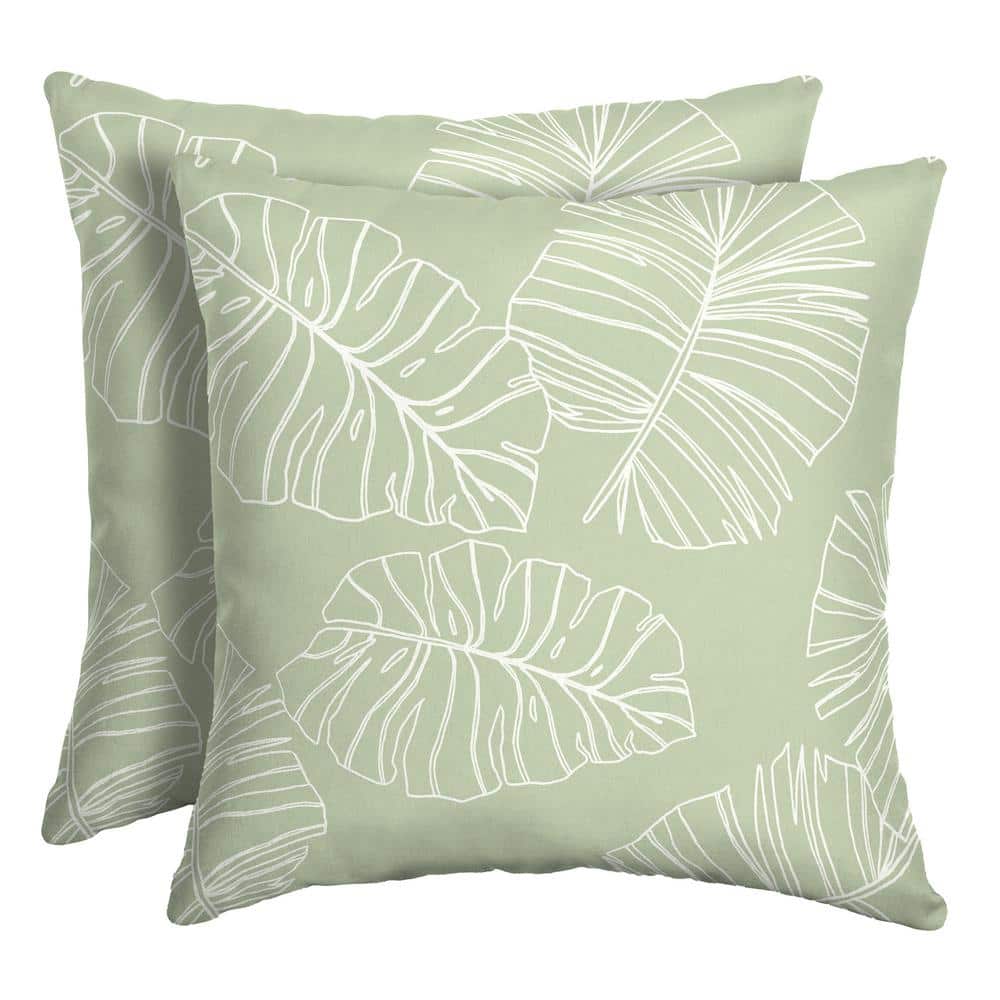 Outdoor or Indoor Patio Pillow ~ Solid Coastal Green ~ 16 x 16 x 5 **NEW** 