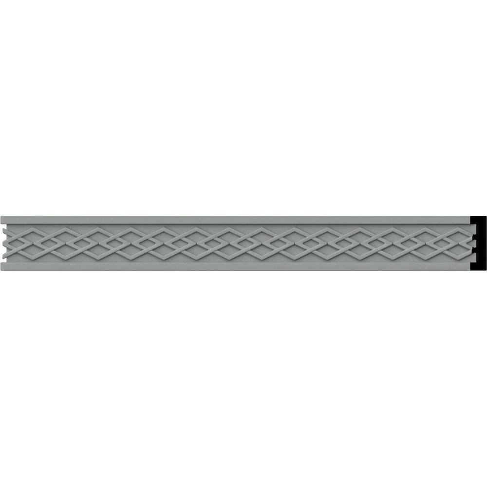 Primed Geometric Urethane Chair Rail Moulding Sample