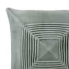 Edie@Home Indoor & Outdoor Fishnet Pleat Light Blue 18x18 Decorative Pillow  HMD09320714127 - The Home Depot