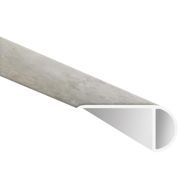 A&A Surfaces Mountains Gray 1 in. T x 2.23 in. W x 94 in. L Luxury Vinyl Overlapping Stair Nose Molding