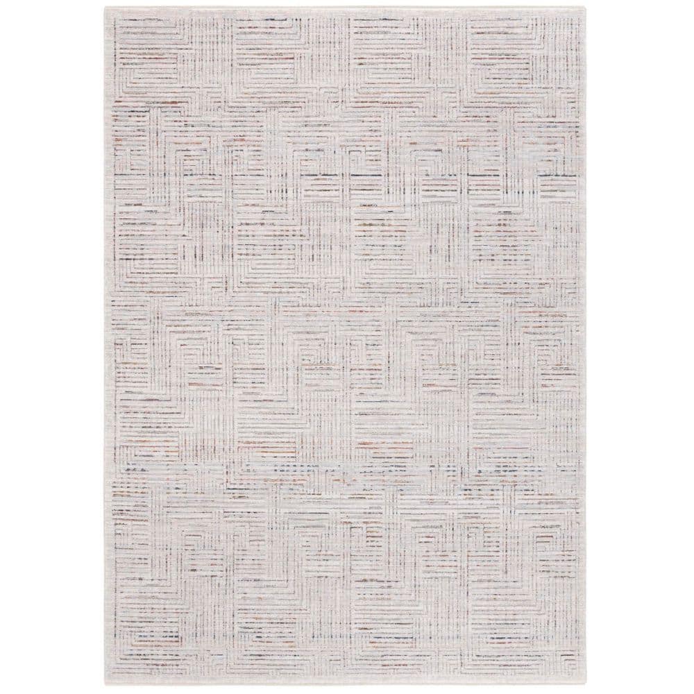 Harlow 4 ft. x 6 ft. Ivory Gray/Rust Crosshatch Marle Area Rug price history on PriceWatchPro