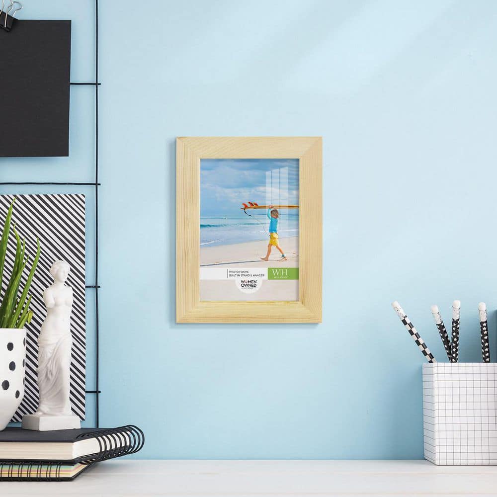 Natural Wood 3.5" x 5" Matte Finish Picture Frame
