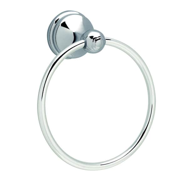 Design House Allante Wall Mounted Towel Ring in Polished Chrome
