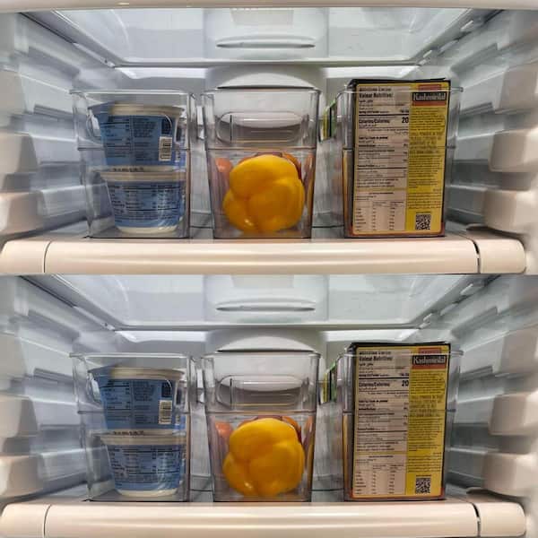 Lexi Home Acrylic Soda Can Organizer Bin for Refrigerator or Cabinets 