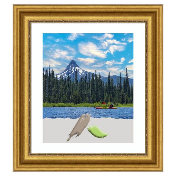 Amanti Art Parlor Gold Picture Frame Opening Size 20 x 24 in. (Matted To 16 x 20 in.)
