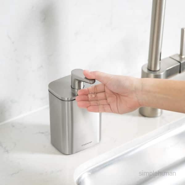 simplehuman 16oz Pulse Pump Soap Dispenser Brushed Stainless Steel