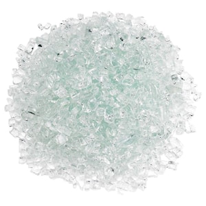 1/4 in. Clear Fire Glass 10 lbs. Bag