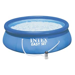 13 ft. Round x 33 in. Deep Inflatable Pool with 530 GPH Filter Pump, 1926 Gallons Capacity