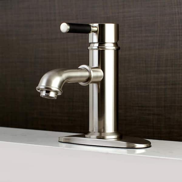 Kingston Brass Fusion Single Hole Handle Bathroom Faucet In Brushed Nickel Hks7418dkl - Foison Bathroom Sink Faucet Black Kingston Brass Fusion Single Hole Handle Bathroom Faucet In Brushed Nickel Hks7418dkl - Foison Bathroom Sink Faucet Black