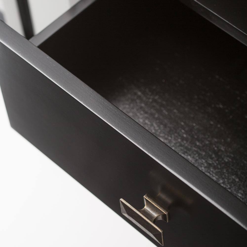 Artisan 53" Black Solid Wood Transitional TV Media Stand