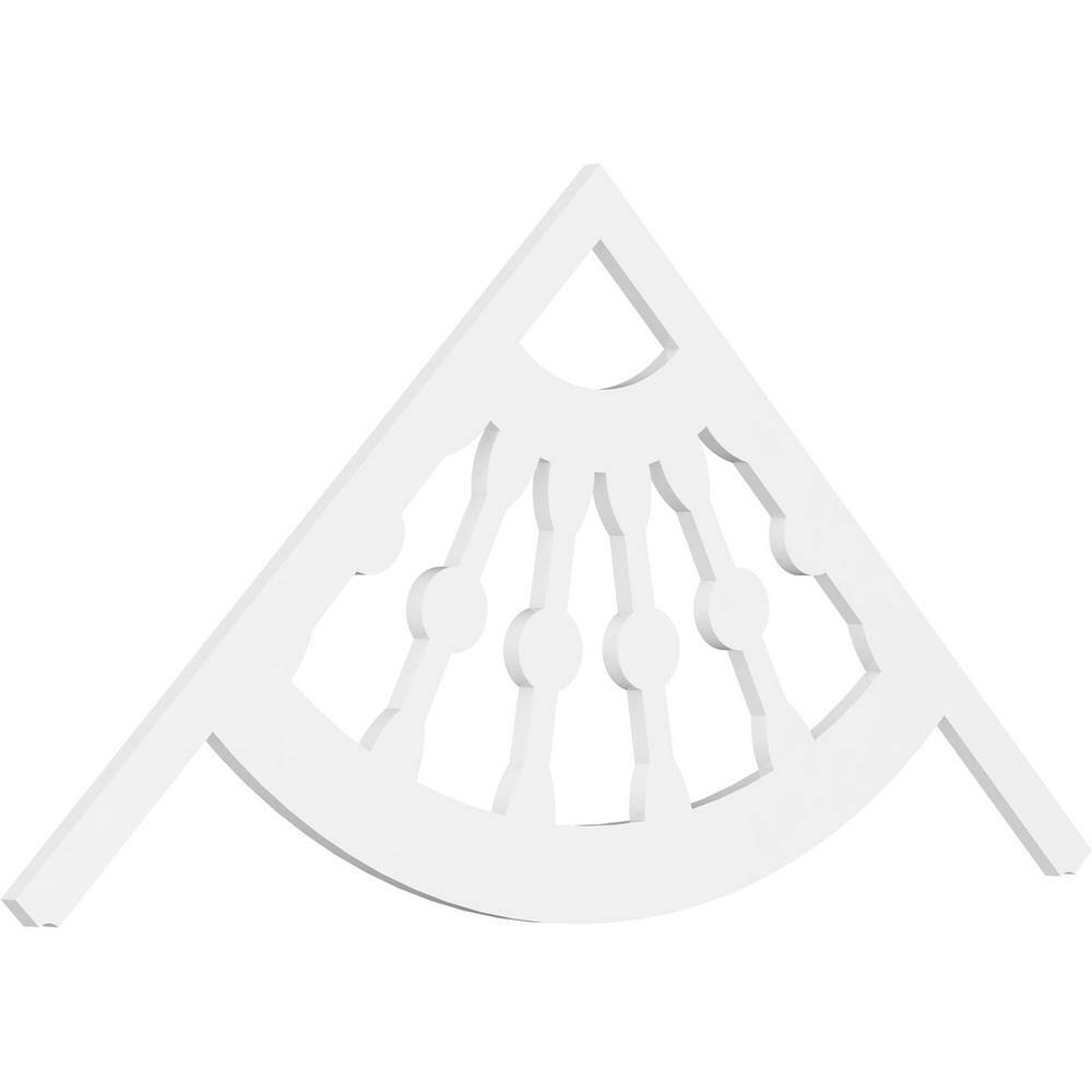 1 in. x 72 in. x 33 in. (11/12) Pitch Classic Wagon Wheel Gable Pediment Architectural Grade PVC Moulding price history on PriceWatchPro