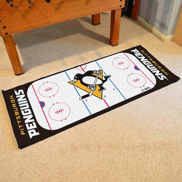 Pittsburgh Penguins 3 ft. x 6 ft. Rink Rug Runner Rug