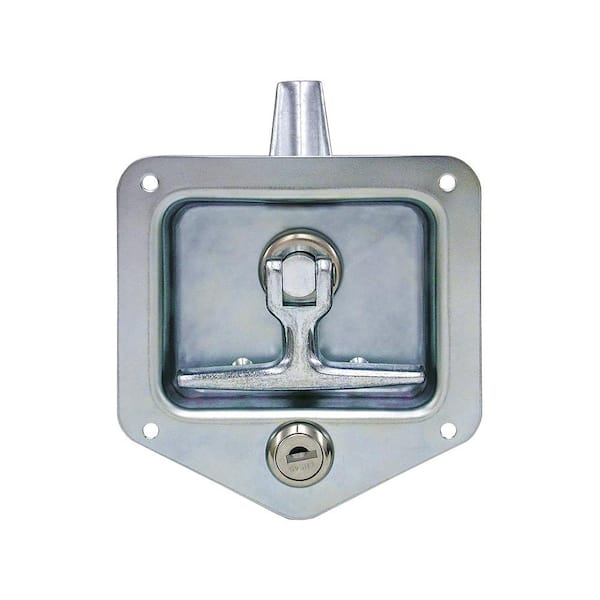 BUYERS PRODUCTS Stainless Single Point T-Handle Latch with Mounting Holes