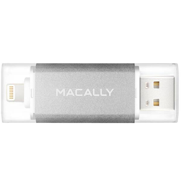 Macally Lightning to USB 3.0 Flash Drive Built-In 64GB Capacity for iPhone iPad and iOS Devices