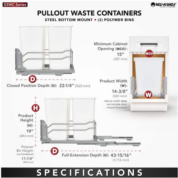 Everbilt 2-3/4 in. x 8 in. Clear Can Organizer 03485 - The Home Depot