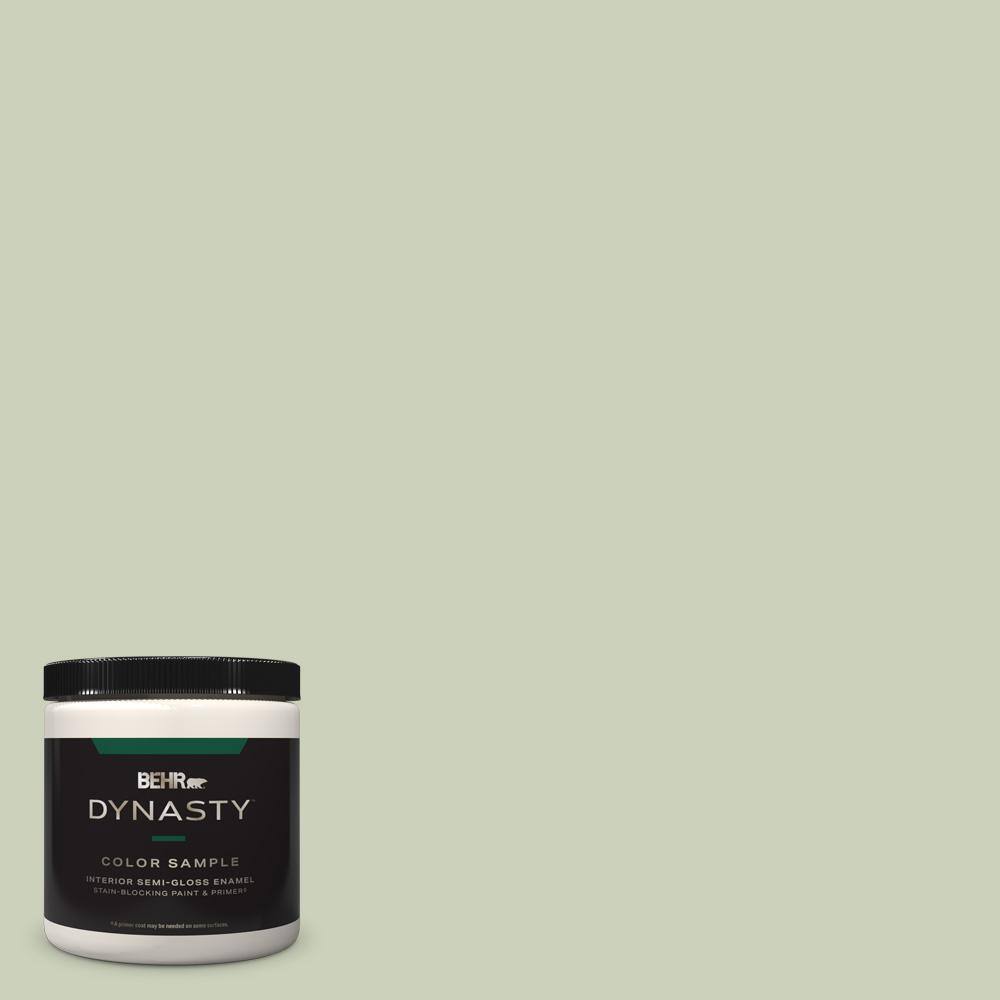 BEHR DYNASTY 8 oz. PPU1009 Chinese Jade OneCoat Hide SemiGloss Enamel StainBlocking