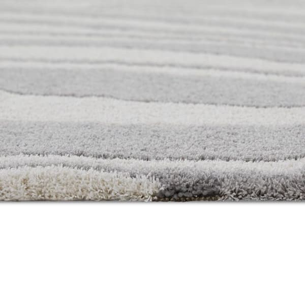 Leonor Grey 5 ft. 3 in. x 7 ft. Striped Area Rug