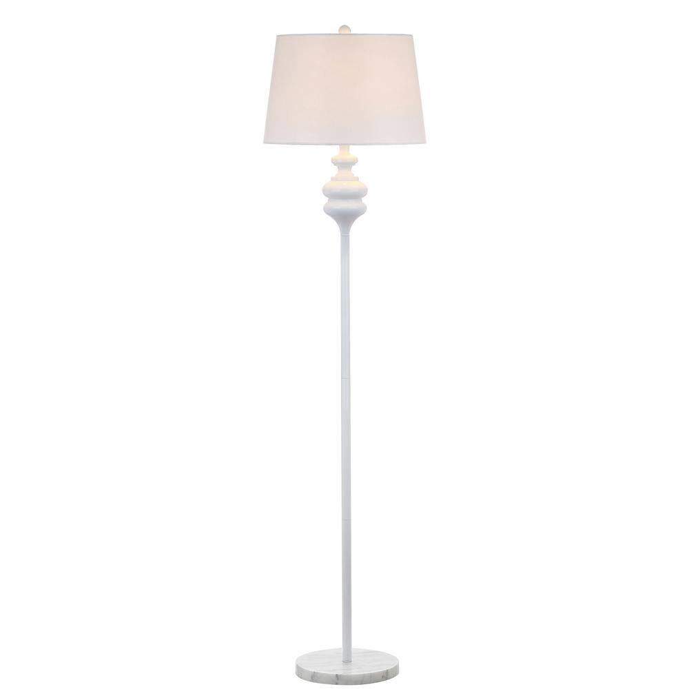 Elegant White 67.5'' Traditional Floor Lamp with LED Bulb