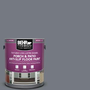 1 gal. #N510-5 Liquid Mercury color Textured Low-Lustre Enamel Interior/Exterior Porch and Patio Anti-Slip Floor Paint