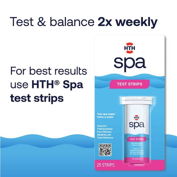 HTH Spa Test Strips 5 in 1, 25 ct.
