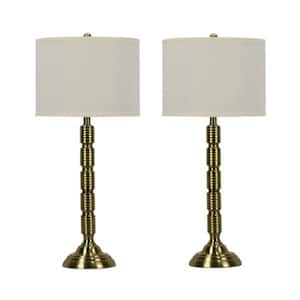 海外製　スタンドライト　Fangio Lighting Fangio Lighting 24.25-30 in. Adjustable Antique Brass Metal