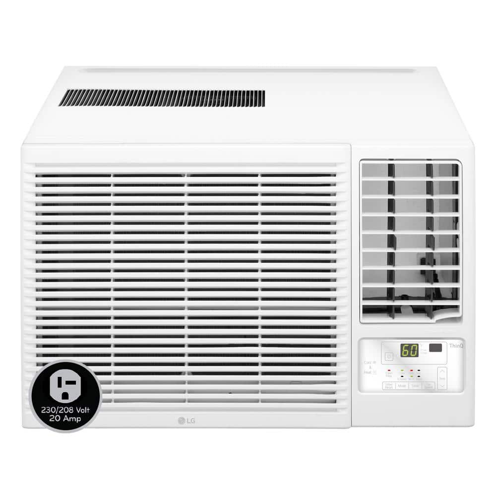 LG 18,000 BTU White Wi-Fi Window Air Conditioner with Heater
