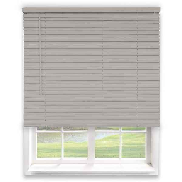 Chicology Gray Cordless Room Darkening Vinyl Mini Blind with 1 in. Slats 70.25 in. W x 72 in. L