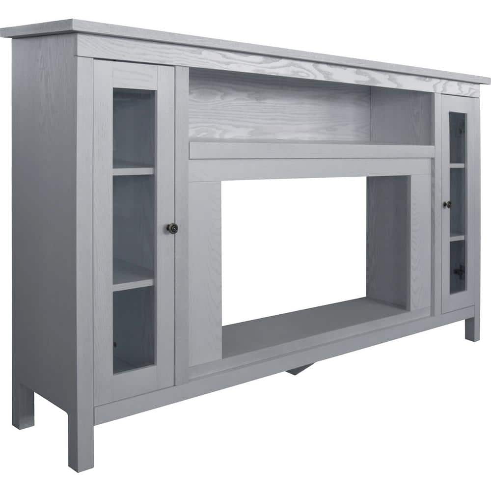 Cambridge Somerset 70 in. White Electric Fireplace TV Stand in Multi