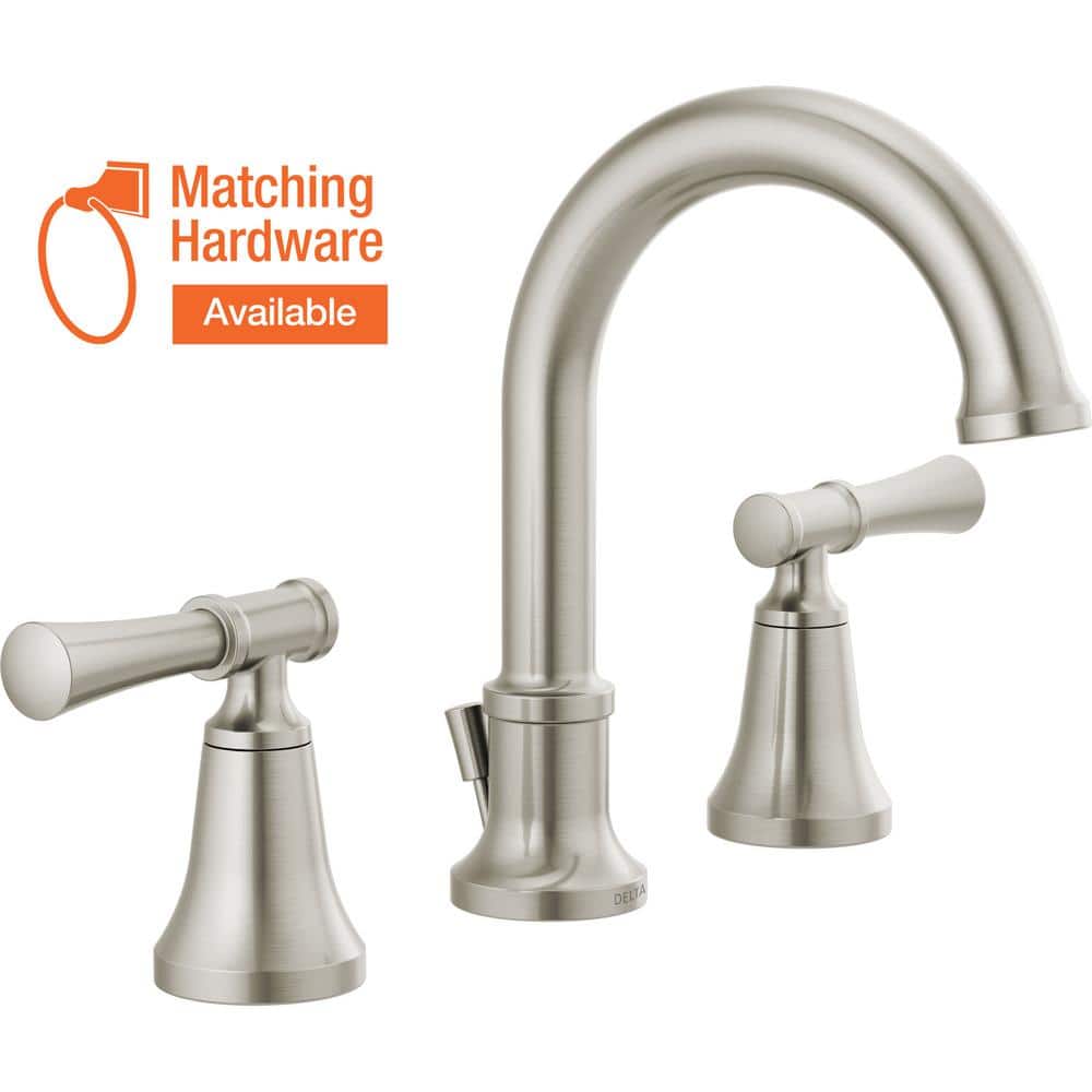 Delta Chamberlain 8 in. Widespread 2-Handle Bathroom Faucet in ...