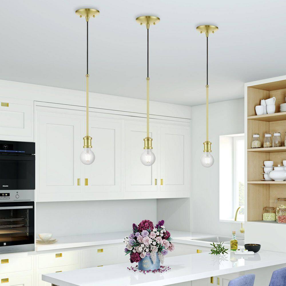 Lansdale Mini 5" Satin Brass Indoor/Outdoor Pendant Light