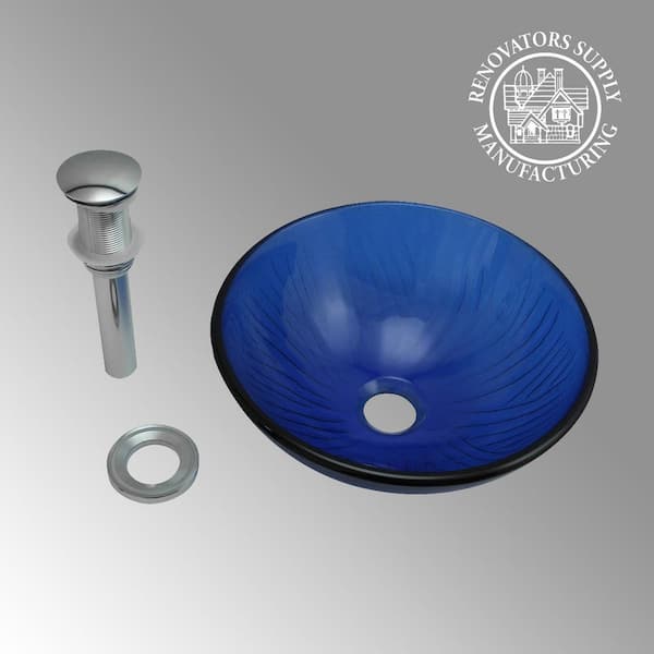 Round Glass Vessel Bathroom Sink, Round Glass Vessel Sinks