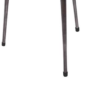 21 in. Brown Large Round Wood End Table