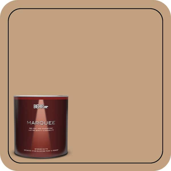 BEHR MARQUEE 1 qt. #S280-4 Real Cork One-Coat Hide Matte Interior Paint & Primer