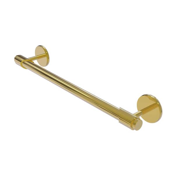 Allied Brass Tribecca Collection 24 in. Wall Mounted Single Towel Bar in Polished Brass