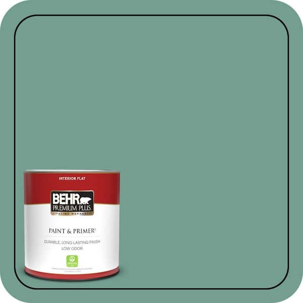 BEHR PREMIUM PLUS 1 qt. #M430-5 Regal View Flat Low Odor Interior Paint & Primer