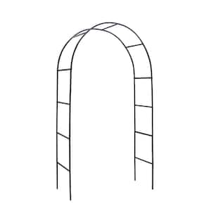 78 in. x 45 in. Metal Garden Arch Grille, Adjustable Arbor Grille For Garden Climbing Plant Support