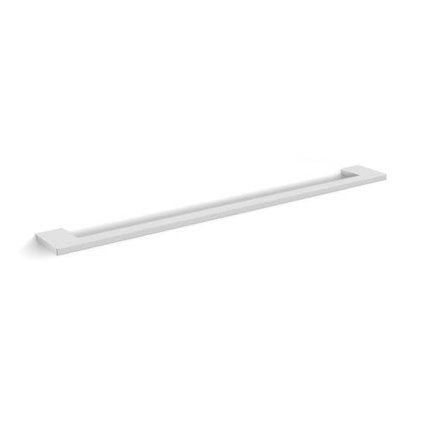 WS Bath Collections Luna 24 in. Wall Mounted Towel Bar in Polished Chrome