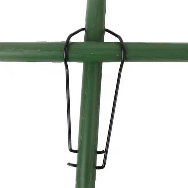 Mr. Garden 3.5 in. Wire Buckle Connector Clips for Gardening Stakes Trellis Plant Supports 0.63 in. (Pack of 30)
